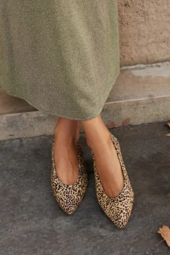 Outlet Maison Guillemette BALLERINES ANNA EFFET LEOPARD - LES EMBLEMATIQUES