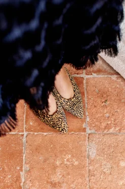 Outlet Maison Guillemette BALLERINES ANNA EFFET LEOPARD - LES EMBLEMATIQUES