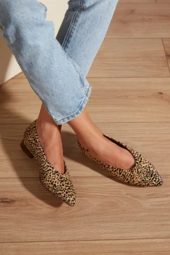Outlet Maison Guillemette BALLERINES ANNA EFFET LEOPARD - LES EMBLEMATIQUES