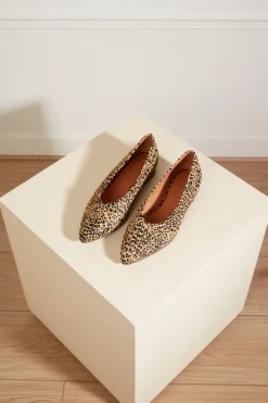 Outlet Maison Guillemette BALLERINES ANNA EFFET LEOPARD - LES EMBLEMATIQUES