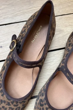 Hot Maison Guillemette BALLERINES BILLIE EFFET LEOPARD - LES EMBLEMATIQUES
