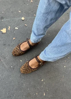 Hot Maison Guillemette BALLERINES BILLIE EFFET LEOPARD - LES EMBLEMATIQUES