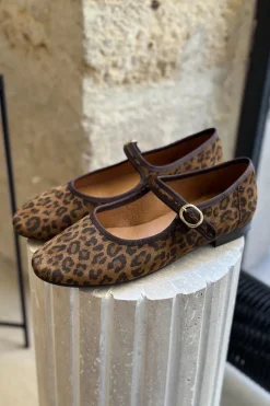 Hot Maison Guillemette BALLERINES BILLIE EFFET LEOPARD - LES EMBLEMATIQUES