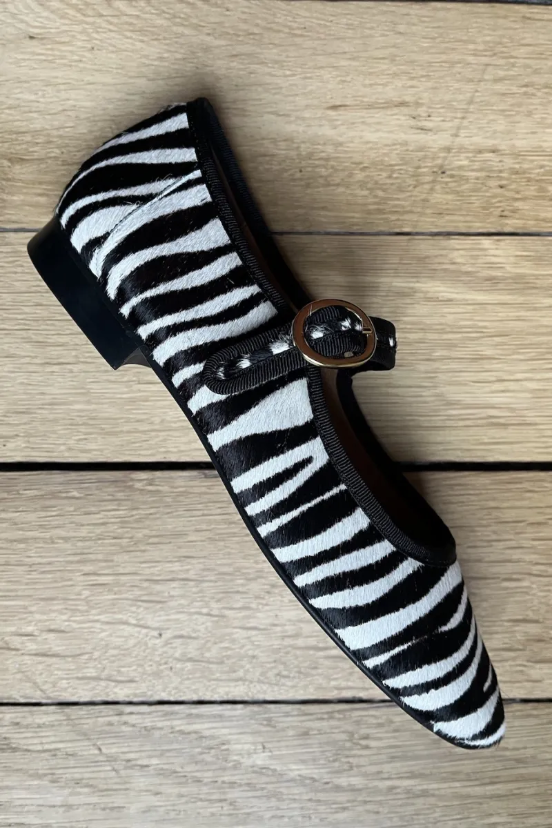Sale Maison Guillemette BALLERINES BILLIE ZEBRE - COMING SOON