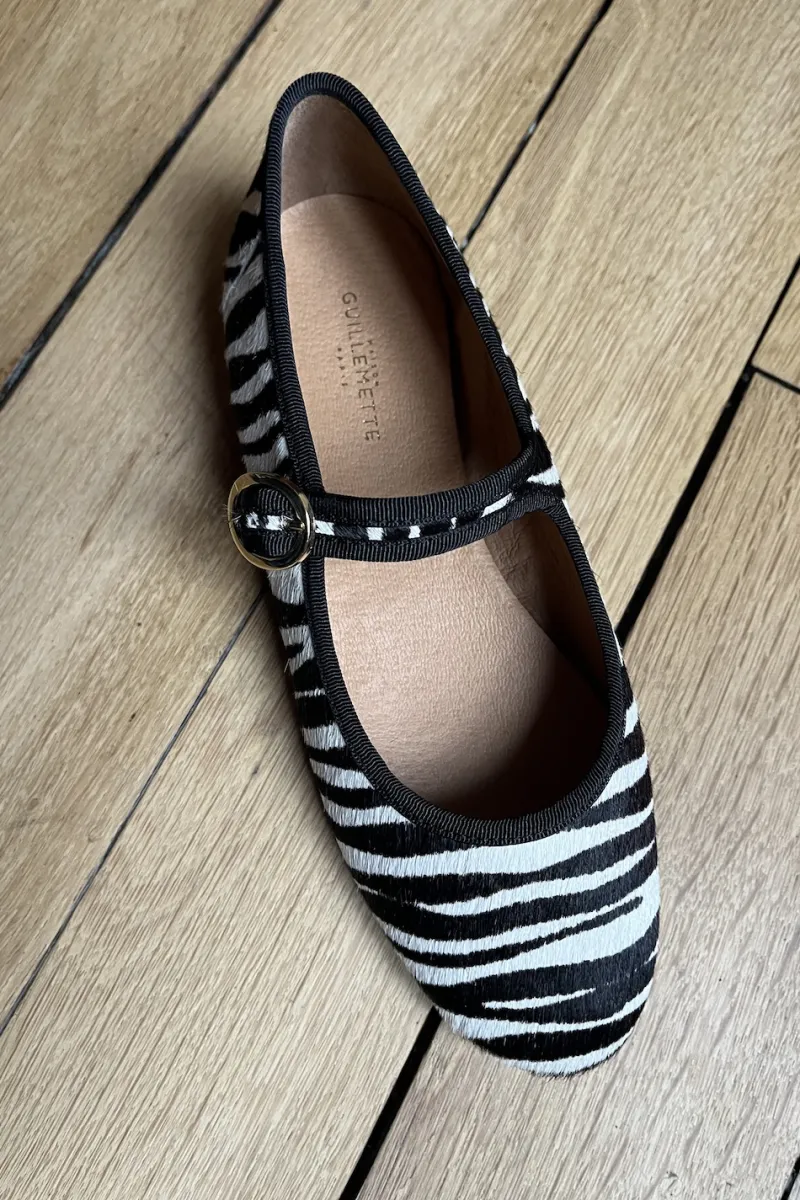 Sale Maison Guillemette BALLERINES BILLIE ZEBRE - COMING SOON