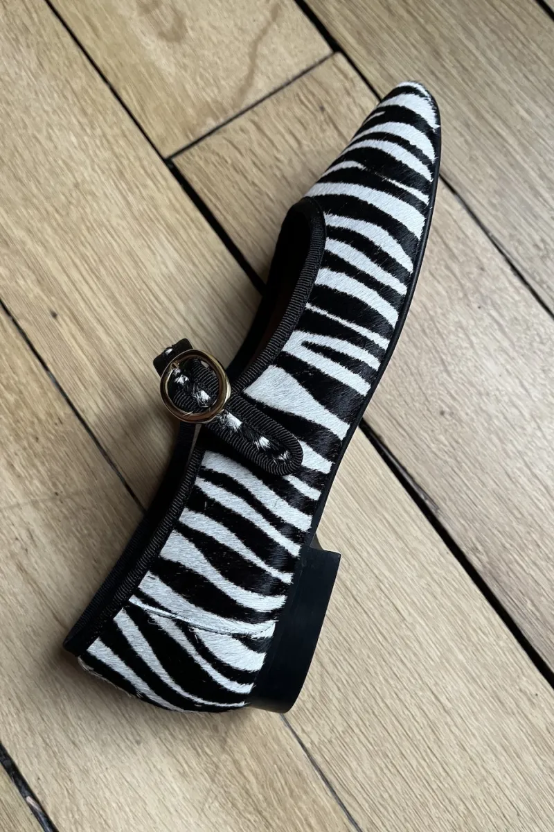 Sale Maison Guillemette BALLERINES BILLIE ZEBRE - COMING SOON
