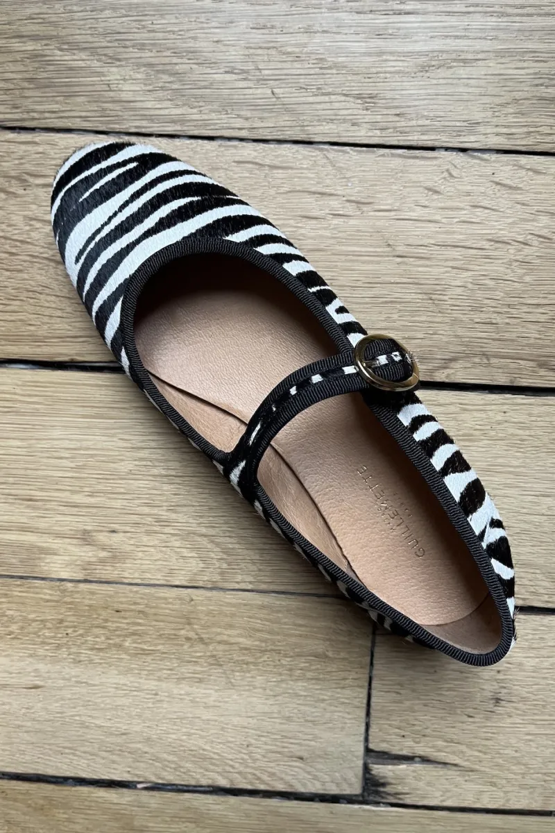 Sale Maison Guillemette BALLERINES BILLIE ZEBRE - COMING SOON