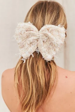 New Maison Guillemette BARRETTE NOEUD TINA - COLLECTION BLANCHE