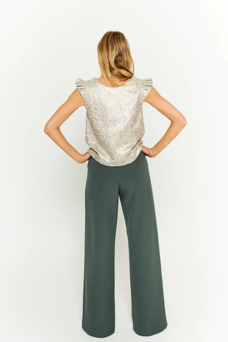 Cheap Maison Guillemette BLOUSE AMOR TWEED OR - LES EMBLEMATIQUES