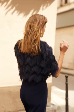 Flash Sale Maison Guillemette BLOUSE COSIMA MARINE