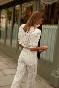 Fashion Maison Guillemette BLOUSE COTON LILA