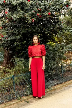 Shop Maison Guillemette BLOUSE EMIE ROUGE