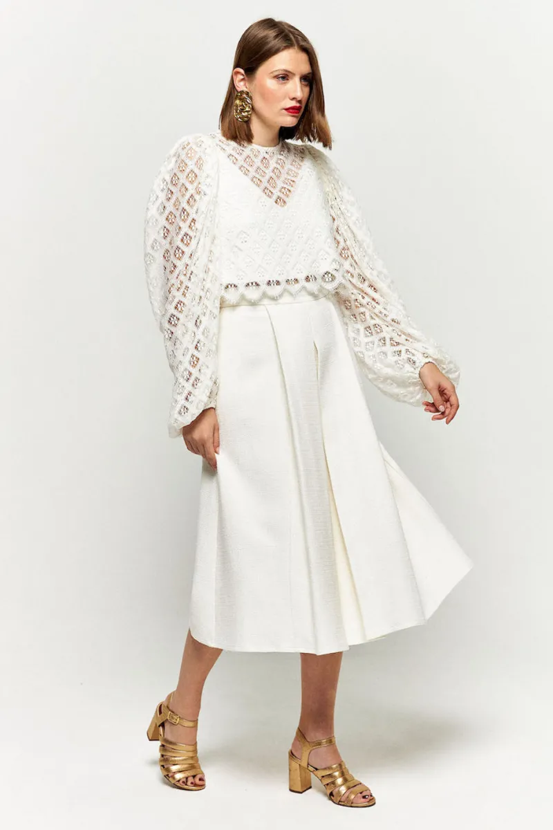 New Maison Guillemette BLOUSE FLORIE - COLLECTION BLANCHE