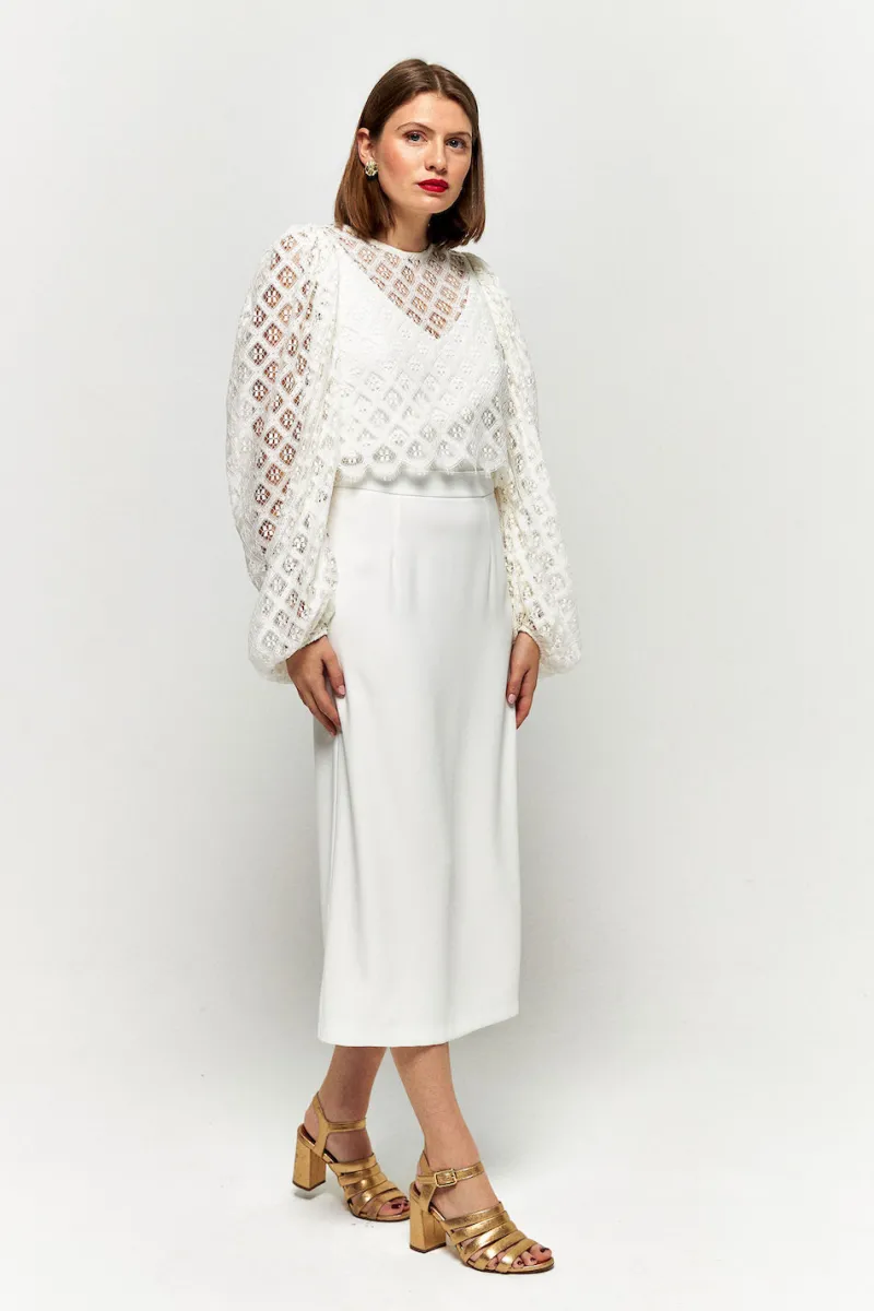 New Maison Guillemette BLOUSE FLORIE - COLLECTION BLANCHE