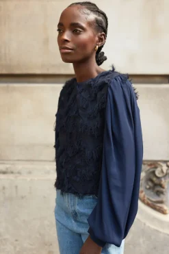 Sale Maison Guillemette BLOUSE GEORGES MARINE