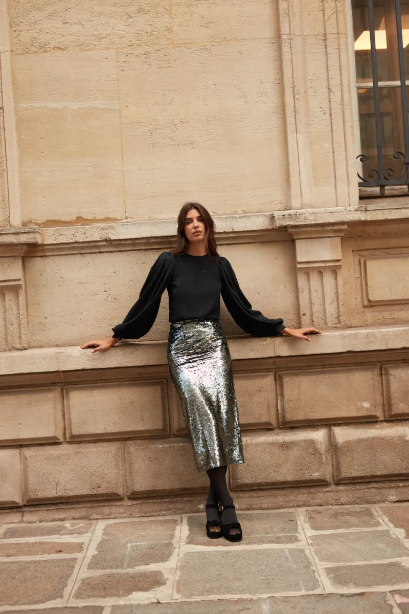 Online Maison Guillemette BLOUSE GEORGES NOIRE