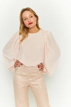 Cheap Maison Guillemette BLOUSE GEORGES ROSE PALE