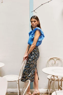 Online Maison Guillemette BLOUSE PENELOPE BLEUE