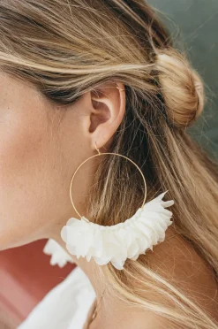 Online Maison Guillemette BOUCLES D'OREILLES GRACE IVOIRE