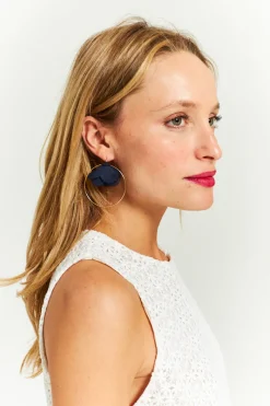 Outlet Maison Guillemette BOUCLES D'OREILLES LEA MARINE