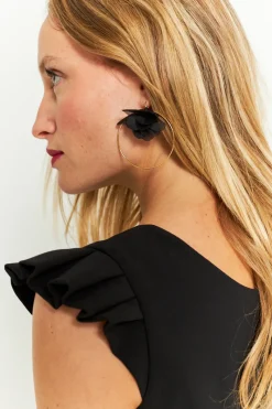 Best Maison Guillemette BOUCLES D'OREILLES LEA NOIRES