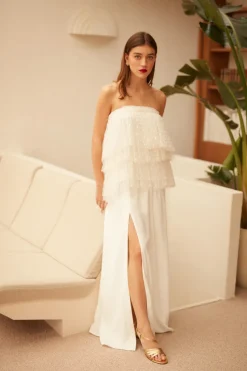 New Maison Guillemette BUSTIER PLUMETIS - COLLECTION BLANCHE