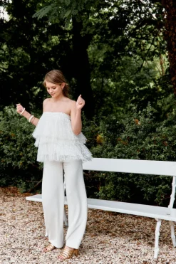 New Maison Guillemette BUSTIER PLUMETIS - COLLECTION BLANCHE