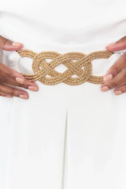 Discount Maison Guillemette CEINTURE GINGER DORE - COLLECTION BLANCHE