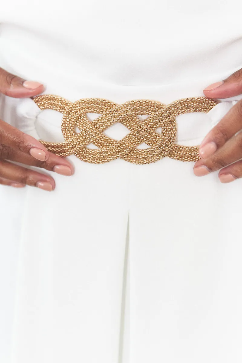 Discount Maison Guillemette CEINTURE GINGER DORE - COLLECTION BLANCHE