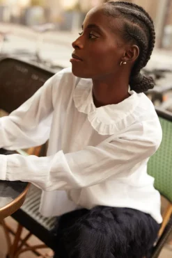 Cheap Maison Guillemette CHEMISE CLARA VOILE IVOIRE - LES EMBLEMATIQUES