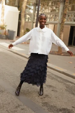 Cheap Maison Guillemette CHEMISE CLARA VOILE IVOIRE - LES EMBLEMATIQUES