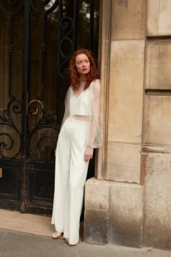Fashion Maison Guillemette CROP TOP BALLERINE - COLLECTION BLANCHE