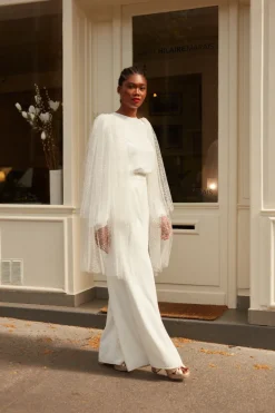 Clearance Maison Guillemette EPAULETTES PLUIE DE PAILLETTES - COLLECTION BLANCHE