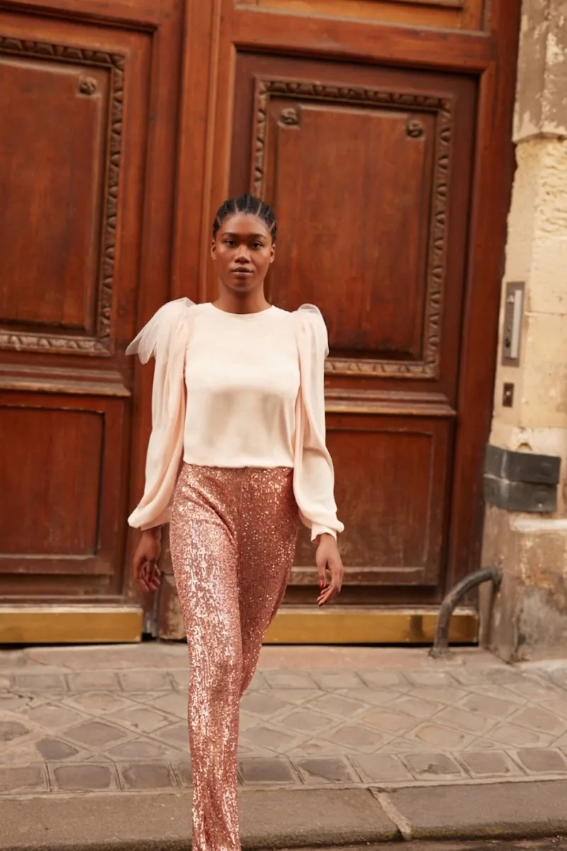 Store Maison Guillemette EPAULETTES SWAN ROSE PALE