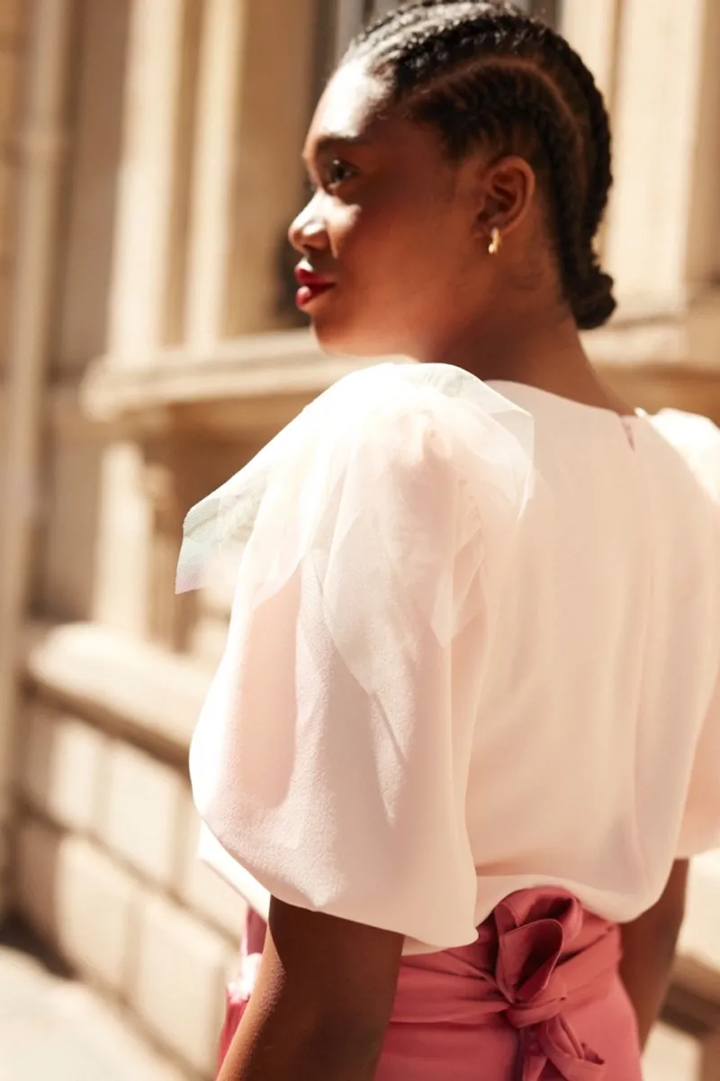 Store Maison Guillemette EPAULETTES SWAN ROSE PALE