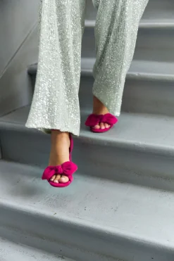 New Maison Guillemette ESCARPINS NOEUD FUCHSIA