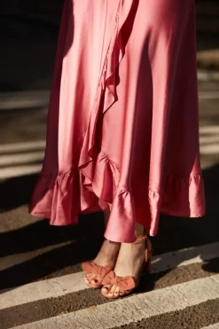 Hot Maison Guillemette ESCARPINS NOEUD ROSE BLUSH