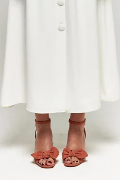 Hot Maison Guillemette ESCARPINS NOEUD ROSE BLUSH