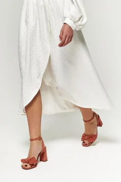 Hot Maison Guillemette ESCARPINS NOEUD ROSE BLUSH