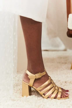 Sale Maison Guillemette ESCARPINS PINA OR