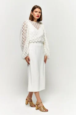 Cheap Maison Guillemette JUPE BECKY - COLLECTION BLANCHE