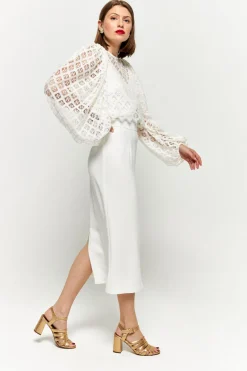 Cheap Maison Guillemette JUPE BECKY - COLLECTION BLANCHE