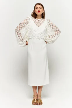 Cheap Maison Guillemette JUPE BECKY - COLLECTION BLANCHE