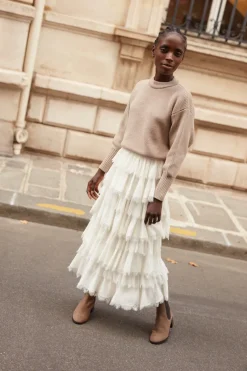 Shop Maison Guillemette JUPE CRISTIA - COLLECTION BLANCHE