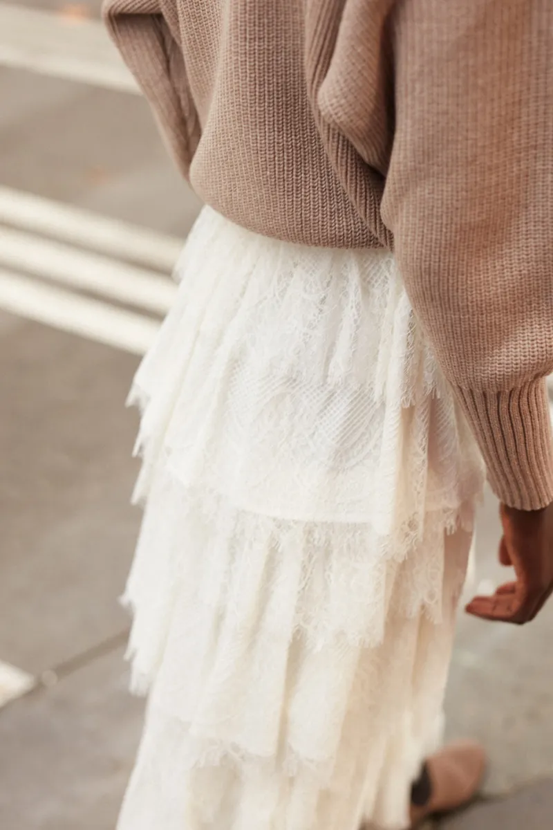 Shop Maison Guillemette JUPE CRISTIA - COLLECTION BLANCHE