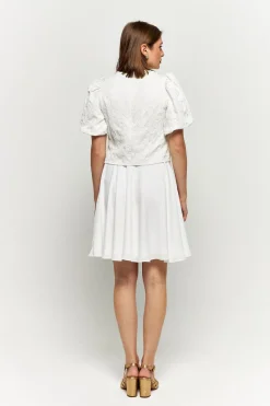 Discount Maison Guillemette JUPE DOMITILLE - COLLECTION BLANCHE