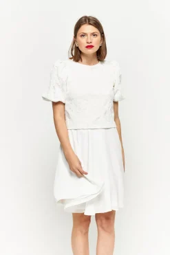 Discount Maison Guillemette JUPE DOMITILLE - COLLECTION BLANCHE