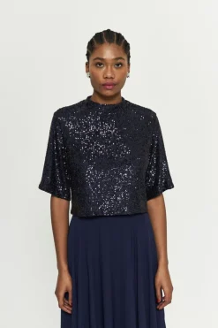 Shop Maison Guillemette JUPE GEORGES MARINE - LES EMBLEMATIQUES