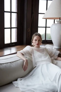 Cheap Maison Guillemette JUPE JAMES - COLLECTION BLANCHE