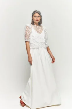 Store Maison Guillemette JUPE LONGUE PIA - COLLECTION BLANCHE